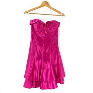 Vtg Jessica McClintock Gunne Sax Barbie Pink Mini Dress sz 3
